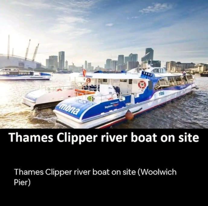 Snuggle Inn - Riverside Apartments - Views Over Looking London River Thames, Close To O2 Arena, London Excel, London City Airport, Thames Clipper- River Boat Service, Woolwich Ferry, Onsite Parking, Twin Room Option Available Экстерьер фото